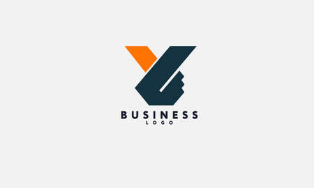Alphabet YB or BY initials monogram business logo designのイラスト素材