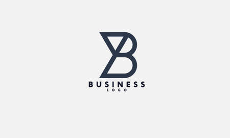 Alphabet YB or BY initials monogram business logo designのイラスト素材
