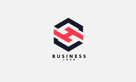 Alphabet SH or HS initials monogram vector business logoのイラスト素材