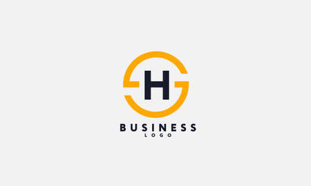 Alphabet SH or HS initials monogram vector business logoのイラスト素材