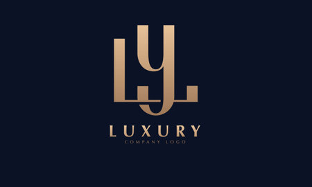 LJ or LJ luxury monogram logo vector icon illustration designのイラスト素材