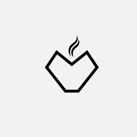 Coffee shop logo design vector template. Hot coffee cup iconのイラスト素材
