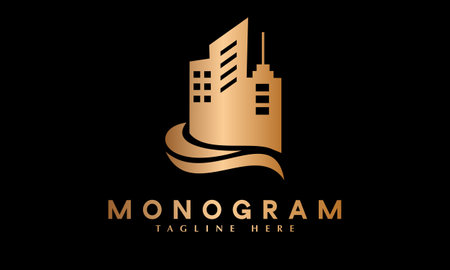 Real Estate Logo Design Vector. Building, Construction and Architecture Logo Designのイラスト素材