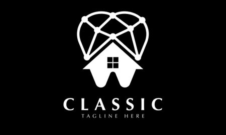 Real Estate Logo Design Vector. Abstract House Icon Logo Design Illustrationのイラスト素材