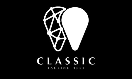 Logo design for a company that designs, manufactures, and sells ice cream.のイラスト素材