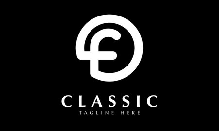 Initial Letter E Logo Design with Black and White Colors. Modern and Clean Design.のイラスト素材