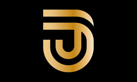 Gold letter G logo with black background. Suitable for a company or businessのイラスト素材