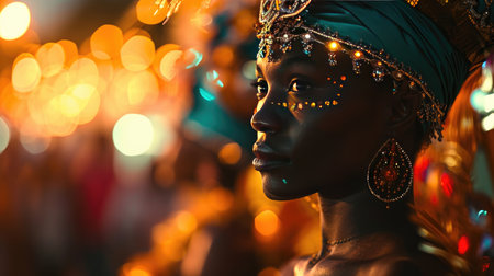 Vibrant Women in Colorful Costumes Showcasing Cultural Diversity and Unityの素材
