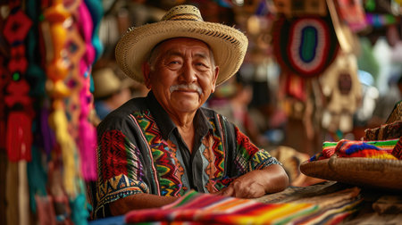 Woman Standing in Front of Colorful Store Filled With Itemsの素材