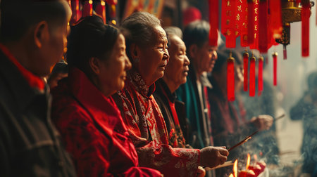 Group of People Sitting Together in Close Proximityの素材