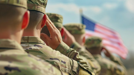 Group of People Holding Flag on Hilltopの素材