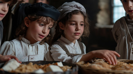 Group of Children Standing Together in Friendshipの素材