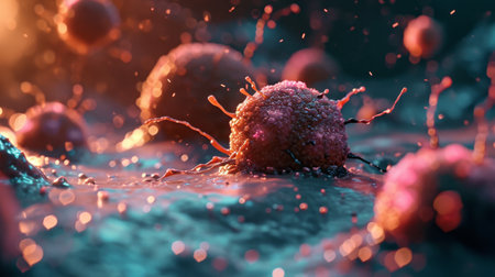 Close Up of Berries on a Mossy Surfaceの素材