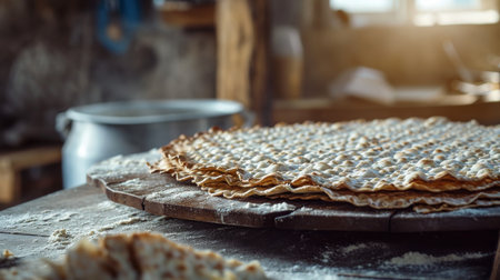 Person Making Crackers in Kitchen, Step-by-Step Baking Guide With Fresh Ingredientsの素材