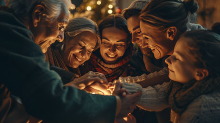 Group of People Standing Together in Social Gatheringの素材