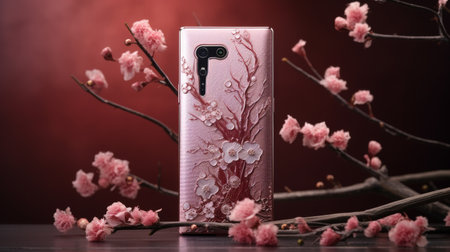 Pink Case With Floral Designの素材