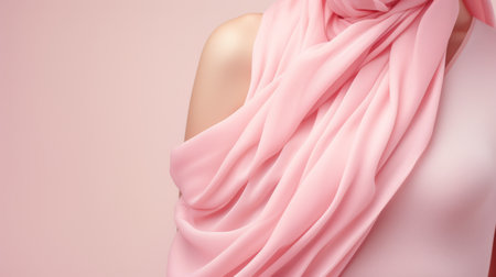 Pink Scarf on White Mannequinの素材