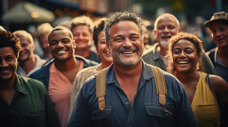 Group of People Standing Togetherの素材