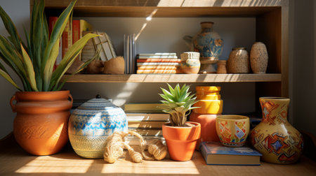 A Room Filled With Various Types of Plantsの素材
