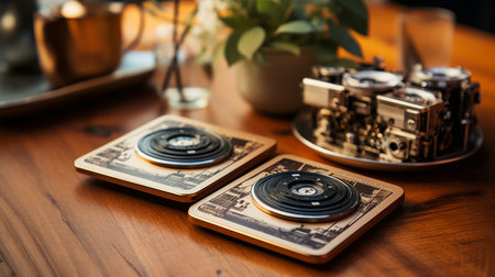 Video Game Controller on Tableの素材