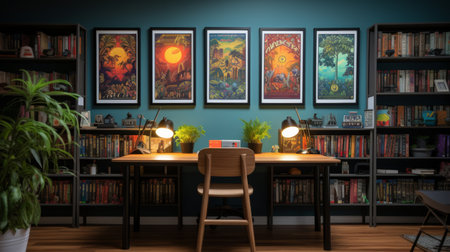 A Room Filled With Paintingsの素材