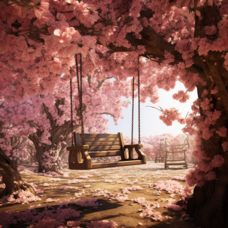 Swing Hanging From Treeの素材