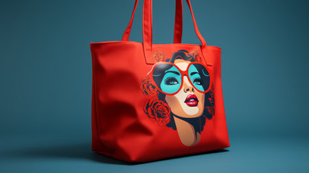 Blue Table With a Purseの素材