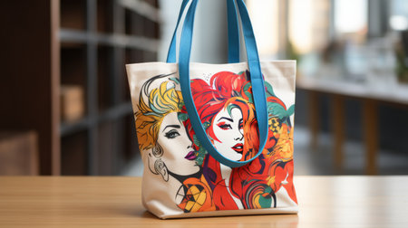 Blue Table With a Purseの素材