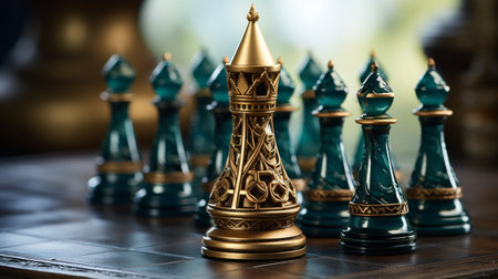 Chess Pieces on Tableの素材