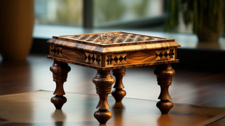 Decorative Box on Wooden Tableの素材