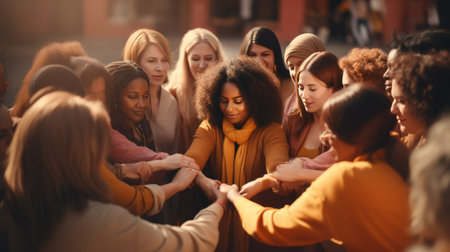 Group of People Putting Their Hands Togetherの素材