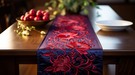 Wooden Table With Bowl of Strawberriesの素材