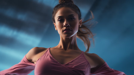 Woman in Tank Top Standing in Roomの素材