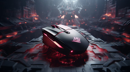 Computer Mouse on Tableの素材