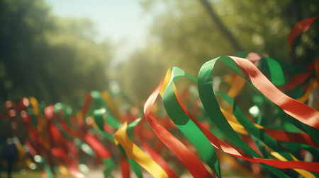Flags Displayed in a Group Arrangementの素材