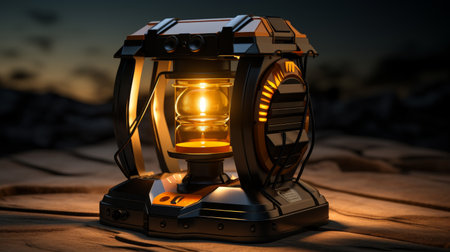 Light Sitting on Top of a Tableの素材