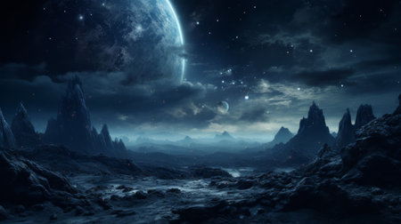 Planet Hanging in the Skyの素材