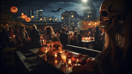 Dark City Night With Vibrant Lightsの素材