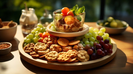 Platter of Grapes and Crackersの素材