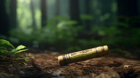 Flashlight Illuminating the Groundの素材