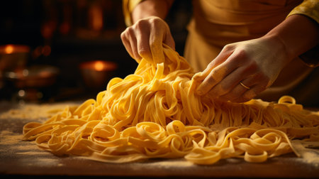 Person Making Pastaの素材
