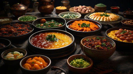 A Plate of Food With Meat, Mashed Potatoes and Carrotsの素材