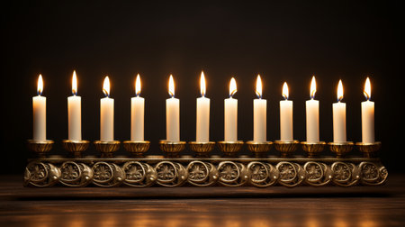 Large Metal Candle Holder With Many Lit Candlesの素材