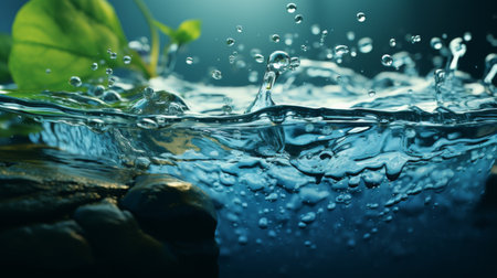 Close Up of Object Submerged in Waterの素材