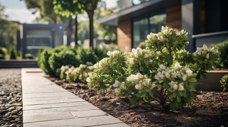 A Bunch of Plants in a Gardenの素材