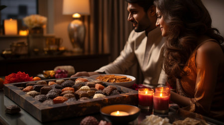 Box of Chocolates on Tableの素材