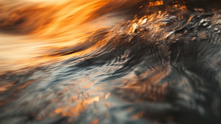 Blurry Photo of a Wave in the Oceanの素材