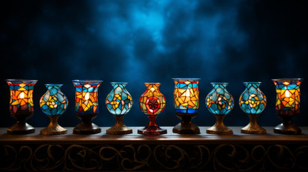 Group of Candles on Tableの素材