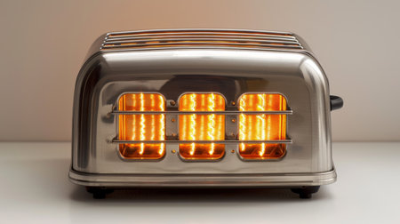 Silver Toaster With Orange Lightsの素材