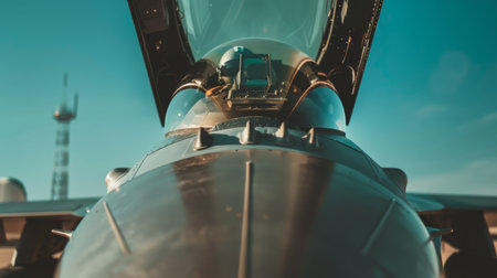 Inside the Cockpit of a Planeの素材